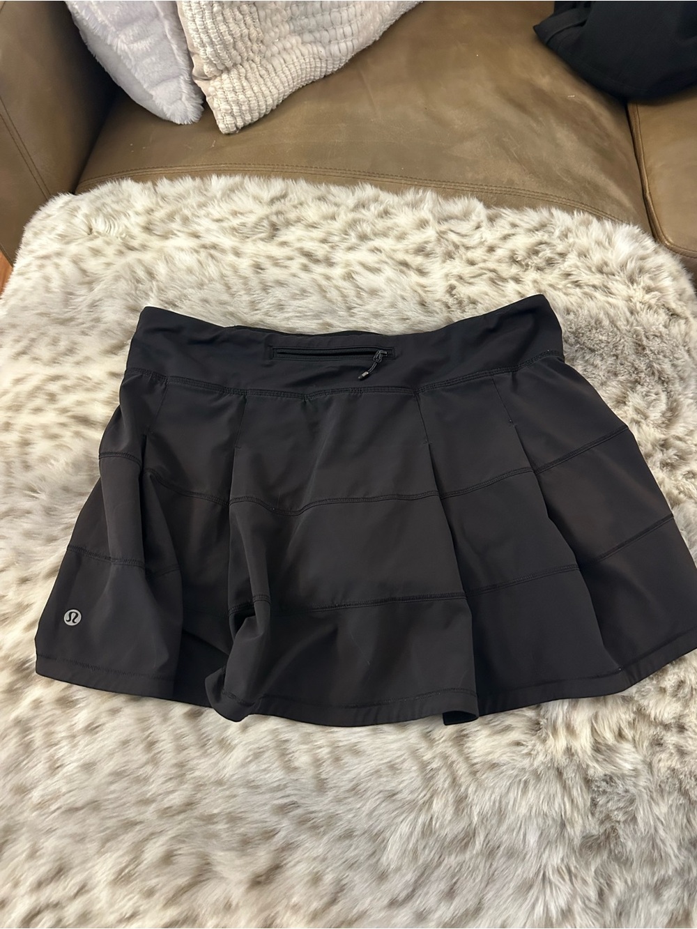 lululemon athletica Black Performance Skort with Built-In Shorts